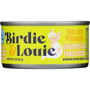 Birdie & Louie Tuna and Paneaple Wet Cat Food ، 3 Oonces (Pack of 12)