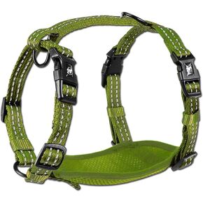Alcott Flexi Essentials Adventure Pet Harness ، نايلون صغير أسود مع لهجات عاكسة ، Hns es sm bk