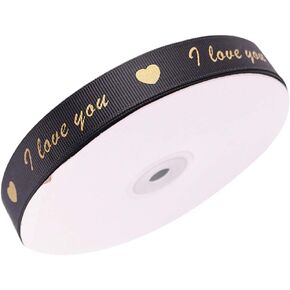 Pretyzoom Satin Ribbon 1 Roll Love Love Tape Love Ribbon Valentines Day Ribbon Flower Flower Ribbon Pink Tulle Cake Toppers Valentine's Day Ribbon for Wapping Heart Ribbon