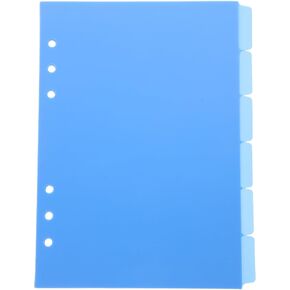 6pcs binder منظم صفحة علامات تبويب ملونة علامات التبويب لاستخدام المنازل الاستخدام المنتخب الفهرس القابل للكتابة لأجهزة الكمبيوتر المحمولة والمخططين