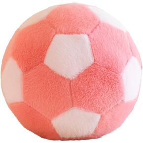 7" Soccer Plush Ball Shaped Pillow Toy Football Stuffed Animal Room Decor,Pink