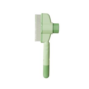تنظيف ذاتي فرشاة Slicker ، Dog Cat Bunny Pet Grooming Shedding Brush - من السهل إزالة المعطف السفلي ، أمشاط لتلقي الكلاب والقطط المناسبة للحيوانات الأليفة مع Hai طويلة أو قصيرة (أخضر)
