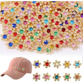 150pcs 13 ملم أحجار الكريستال الكريستالية ، 9 ألوان مختلطة خياطة على أحجار الراين الزجاجية البلورية لصياغة أحذية الملابس القبعات أكياس وملحقات الخياطة