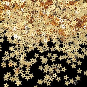 6mm/0.24 "Gold Star Sequins Art Craft Glitter Mini Stars Sew on Sequins Hollow Star Equin requin star star table requin requin requin مع ثقوب لخياطة المجوهرات الزخرفية