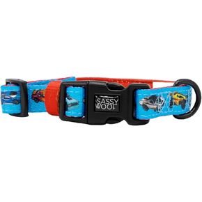تسخير الكلب القابل للتعديل - Hot Wheels ™ - M ، شبكة تنفس ، لا يوجد تصميم سحب مع حلقتين D ، مثالي للكلاب المتوسطة - مرخصة رسميًا
