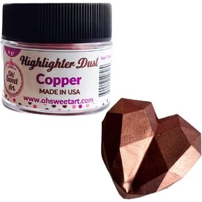 Oh! Sweet Art COPPER HIGHLIGHTER DUST 4 grams each container, copper highlighter