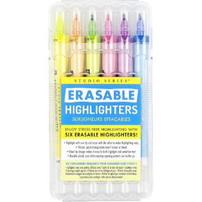 PETER PAUPER PRESS Studio Series Erasable Highlighters (set of 6)
