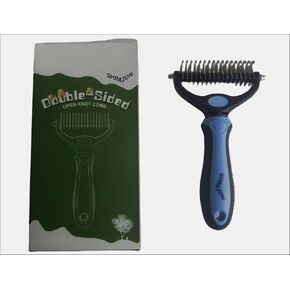 Pet Grooming Brush for Dogs, Cats and Small Animals, Removes Tangles and Knots, Leaves Hair Smooth, Blue