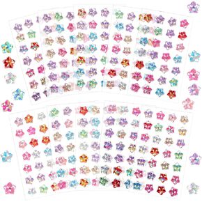 Yolev Gem Stickers Shiny Self Adhesive Stick On Rhinestones Jewel Diamond Glitter 3D Gemstones Bling Decorative Plastic Material for Crafts Self Adhesive Jewels with Multicolor and Assorted Size