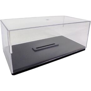 - Set of 6 Acrylic Display Cases with Cover + Base for 1/24 Collectible Miniature car diecast - Crystal case Box Transparent