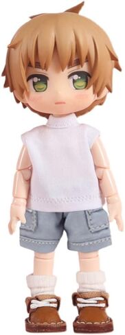 Niannyyhouse Solid Color Stil Stest Stest Cargo Cargo Shorts 1/12 BJD OB11 DOLL 4.3 بوصة (11 سم) ملحق الجسم (قصير ، أخضر) in Kuwait