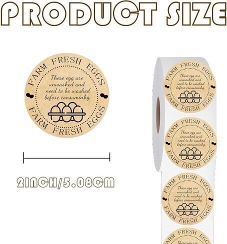 600 PCS Farm Egg Egg Carton Labels 600 pcs يرجى إعادة ملصقات Carton البيض 200 PCS بطاقات تعليمات معالجة البيض على الوجهين in Kuwait