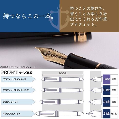 Sailor 11-2024-420 Fountain Pen, Pro Fit 21, Silver, Black, Medium Point in Saudi Arabia