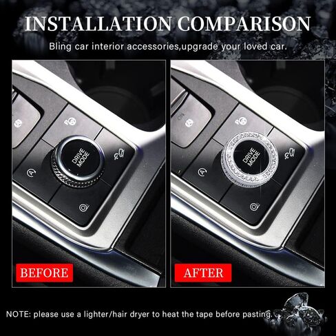 LECART for Explorer Accessories Drive Mode Switch Knob Cover Aluminum Alloy Car Interior Decoration Trims for Ford Explorer 2020 2021 2022 2023 in Saudi Arabia