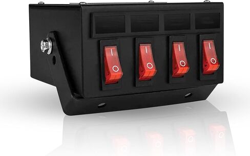 Ultra Bright Lightz 1100 6-Switch Backlit Controller Box | Emergency Vehicle Strobe Warning Lights | Siren | Speaker in Saudi Arabia