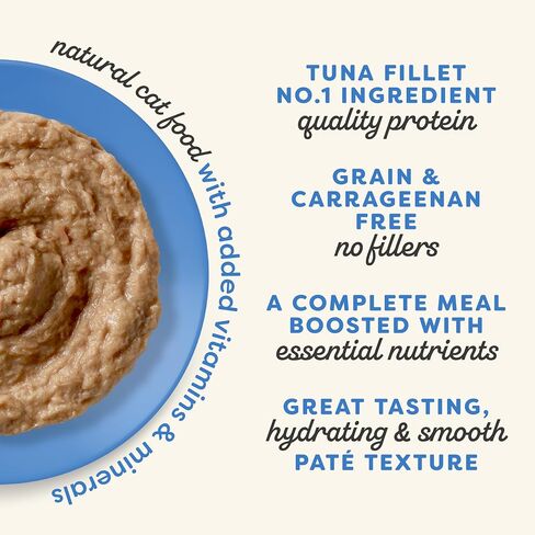 Applaws Vitality Wet Cat Food Paté, Natural Canned Cat Food, Wet Food for Cats with Added Vitamins and Minerals, Grain Free, Carrageenan Free, Fish Variety Selection Paté (12 Count, 5.5 oz Cans) in Saudi Arabia