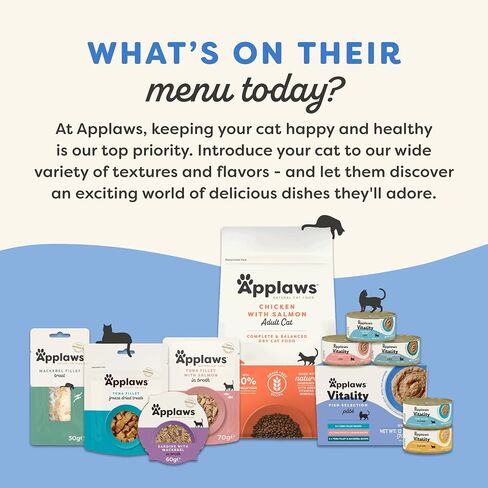 Applaws Vitality Wet Cat Food Paté, Natural Canned Cat Food, Wet Food for Cats with Added Vitamins and Minerals, Grain Free, Carrageenan Free, Fish Variety Selection Paté (12 Count, 5.5 oz Cans) in Saudi Arabia