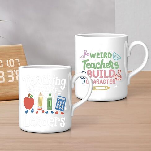 UV DTF Cup Wraps - 20 Sheet Teacher UV DTF Transfer Stickers, School UVDTF Cup Wraps for Mug Glass, Waterproof Transfer Sticker, Appreciate Teacher DIY Gifts in Saudi Arabia