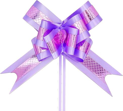 15 Pieces Large Gift Bows，6.5in Pull Bows for Gift Wrapping, Suitable for Gift Boxes, Baskets, Birthdays, Weddings, Christmas, Valentine's Day, Easter (Embossed Gold/Hunter Green, 6.5 inch) in Kuwait