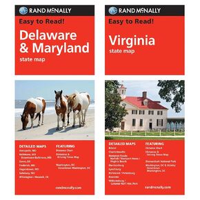 خرائط Rand McNally State: Delaware/Maryland و Virginia (خريطة)