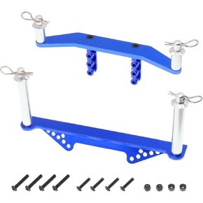 يتصاعد الجسم الأمامي والخلفي من الألومنيوم مع وظائف الجسم لـ 1/10 Traxxas Slash 2WD ، Rustler ، Stampede VXL RC 2WD ، أجزاء الترقية ، الأزرق