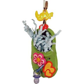 شركة A & E Cage HB834 Happy Beaks Croc-Fetti Toy ، Multicolor