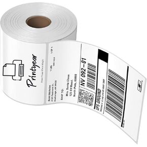 Direct Thermal Shipping Label, 4x6-500 Labels, Waterproof, Oilproof, Scratchproof, Commercial Grade.