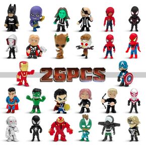 Genqiang Mini Superhero Toys ، 26pcs minifigures action action actions superhero party party decording for childric children chord