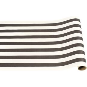 Black and White Striped Paper Table Runner - 25' Long x 20" Wide
