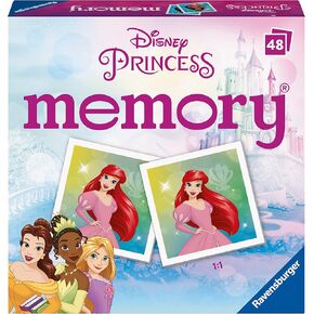 Ravensburger Disney Princess Mini Memory Game - Matching Picture Snap Pairs for Kids Age 3 Years Up - Educational Todder Toy