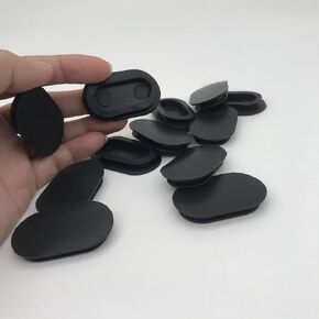 Black Piggy Piggy Bank Oval Sealing Plug Bottom Cover of Money Saving Box(10, OD:26X43MM (ID:15X32mm))