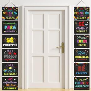 Faccito Spanish Classroom Decoration Postivational Banner Poster Porch Sign Sign Inspirational Sign Sign Decor