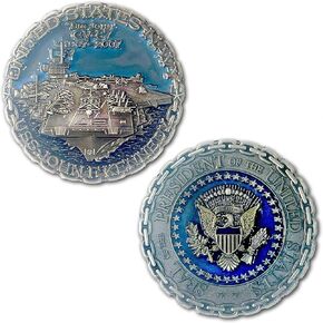 البحرية الأمريكية CVN-67 John F. Kennedy Aircraft Carrier Collible Collible Coin