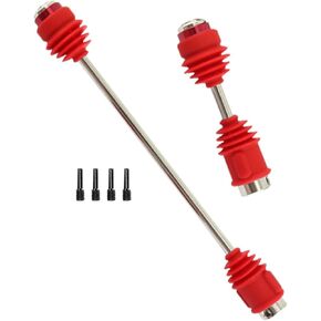 ترقيات عمود Centor Drive Progrates لـ 1/10 E-Maxx ، الخلفية الأمامية رقم 45 Centor Drivwants CVD Hop-Up ، استبدل #5151R ، عبوة 2 ، أحمر (أكثر قوة)