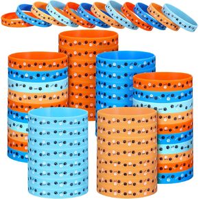 60 PCS DOCK DOG DRIVITIONS PAW PAW Rubber Bracelets for Kids Blue Dog theme Party Favors Paw Patterns Paw Bracelets for Boys Birls Birth