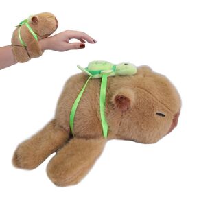أساور Capybara Slap حيوان محشوة للأطفال ، أساور حيوانات القطعة الفخمة Cutie Cuff Locky Rolls Huggers Toy Wrist for Girls Boys Child Gift Party Party