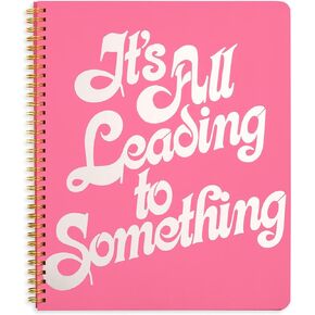 ban.do Floral Rough Draft Large Spiral Notebook, 11" x 9" with Pockets and 160 College Ruled Pages, All Leading to Something