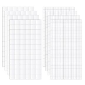 8 صفائح/1320 PCS مربعات رغوة ذات جانب مزدوج ، شريط رغوة لاصق ذاتي لشرائط رغوة مسبقة للحرف اليدوية لمستلزمات صياغة الطبقة المنزلية (0.47in/12mm ، 0.24in/6mm)