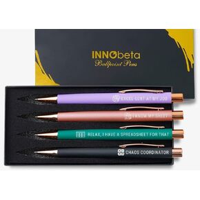 InnoBeta Accountant Gifts Ballpoint Pen Set of 4, on Birthday, Christmas