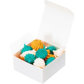 Unicopak 30 Pack 3x3x1.5 صناديق الهدايا ، صناديق حلوى صغيرة من الطعام من أجل حلوى حلوى الشوكولاتة ، مثالية لعيد الميلاد حفلة محلية الصنع