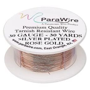 Parawire Premium Quality Rose Gold Gold Fild Fild Plated Craft Craft Wire 30 Gauge 30 Yards