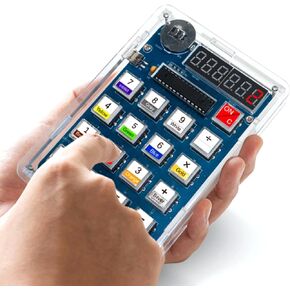 طقم ممارسة اللحام - حاسبة المكتب المكتبية 6 أرقام ومقاومة مقاومة قارئ DIY KIT