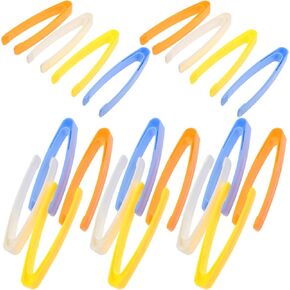 Toyvian 20pcs Toddler البلاستيك ملاقط الحسية الأطفال ملقط تجارب Toy Toyzers Craft ملقطات غير مزدوجة من البلاستي