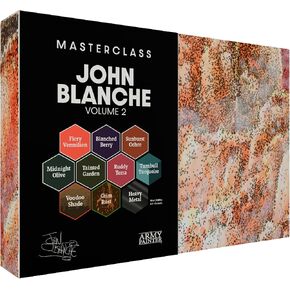The Army Painter, Masterclass John Blanche Volume 2 Paint Set, 6 x 18 ml Warpaints Fanatic Paints, 1 unique Speedpaint, 1 Wash, 1 Effect, 1 Metallic & 1 Art Print - Model Paint for Miniature Wargaming