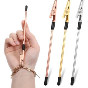 3 PCS أداة مساعدة سوار ، سوار الفولاذ المقاوم للصدأ CLASP HELPER PORTABLE NETLACE CLASP HELPER PRETY BRACELT TOUR