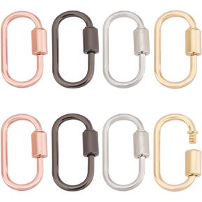 ph pandahall 8pcs 4 ألوان المسمار مفتاح مفتاح القفل قفل المشابك المسمار قفل الخطاف الإغلاق مشبك hamsa hamsa clasps لسوار القلادة صنع سحر ميني متدلي.