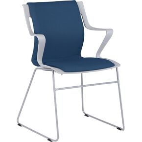 Learniture Cascade Sled Base Office Guest Chair with Arms for Training, Conference, Meeting Rooms, and Waiting Areas 18" H (Set of 2) in Saudi Arabia
