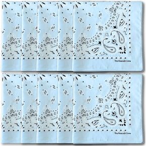 حزمة: 10 حزمة Sky Blue Bandana (حزمة كبيرة) + 1 حزمة Sky Blue (عبوة هدايا)