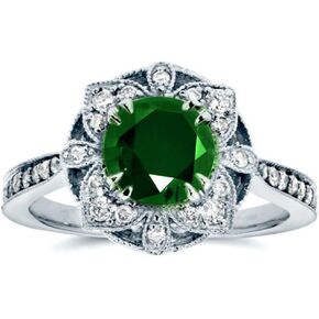 925 Sterling Silver Shiny Classic Emerald Cubic Zirconia Rings Diamond Rings for Women Jewelry Findings Earring Backs Findings
