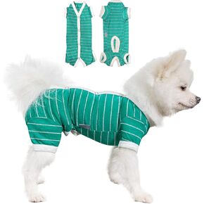 Tony Hoby Dog Pajamas ، Dog Recovert Suit 4 أرجل ، قميص الكلب قابل للتنفس في الصيف للكلاب الصغيرة المتوسطة (برتقالي ، فتاة ، ل)